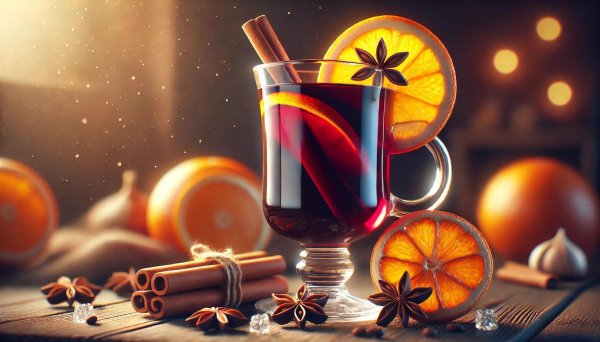 красивая подача глинтвейна