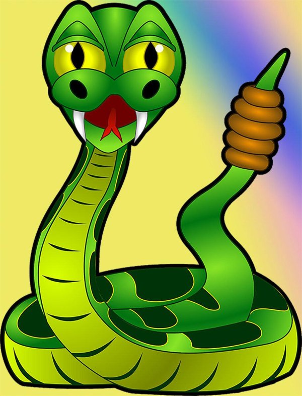 змеи мультяшные