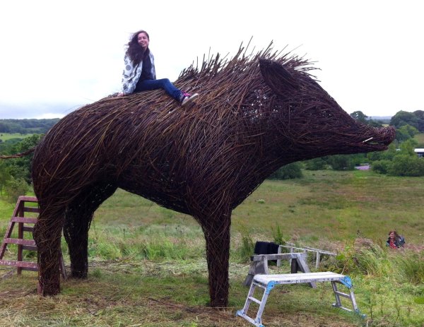 плетеная скульптура