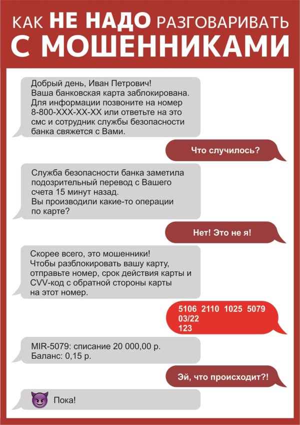 памятка по мошенникам