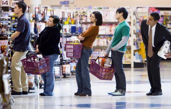 очередь на кассе