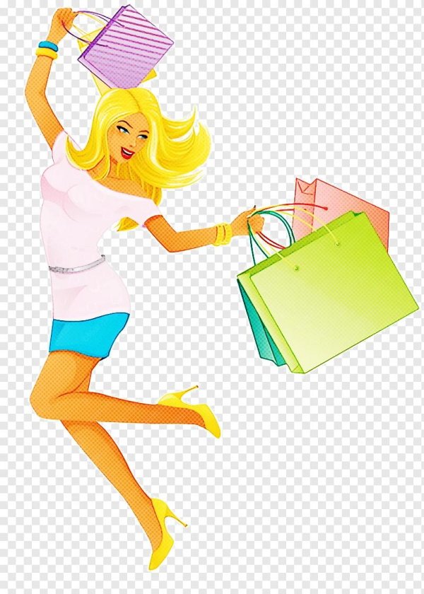 блондинка шоппинг