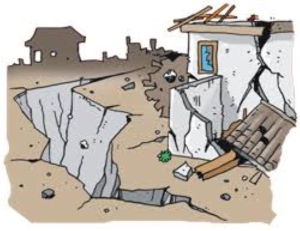 землетрясение мультяшное