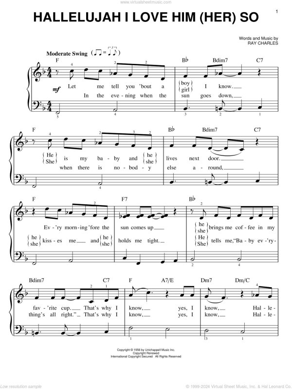 hallelujah i love him so