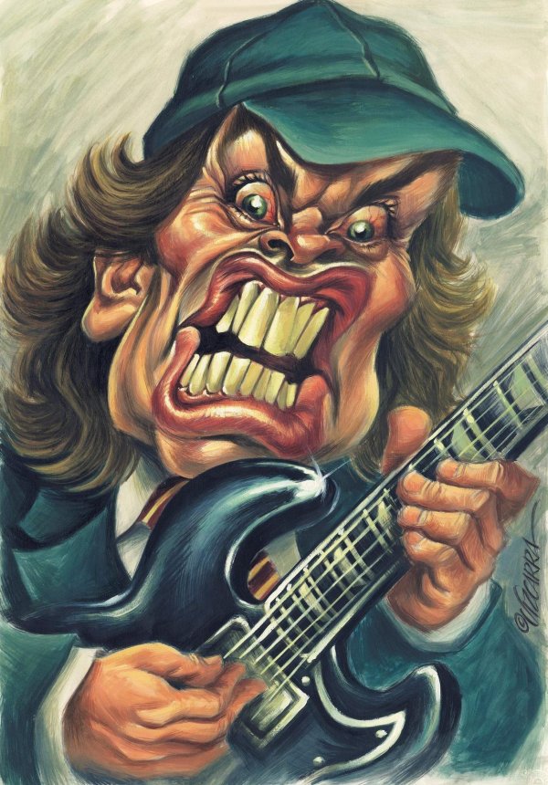 ac dc карикатуры