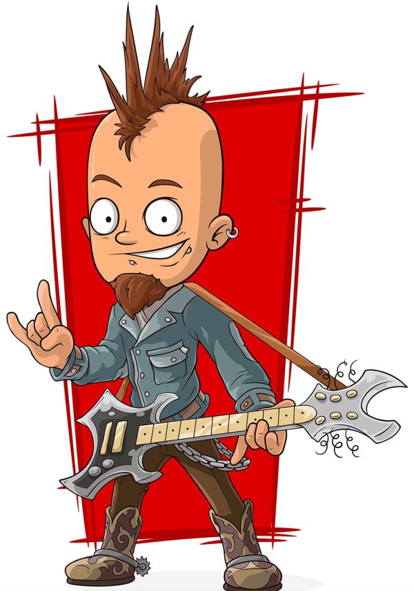 музыкант мультяшный