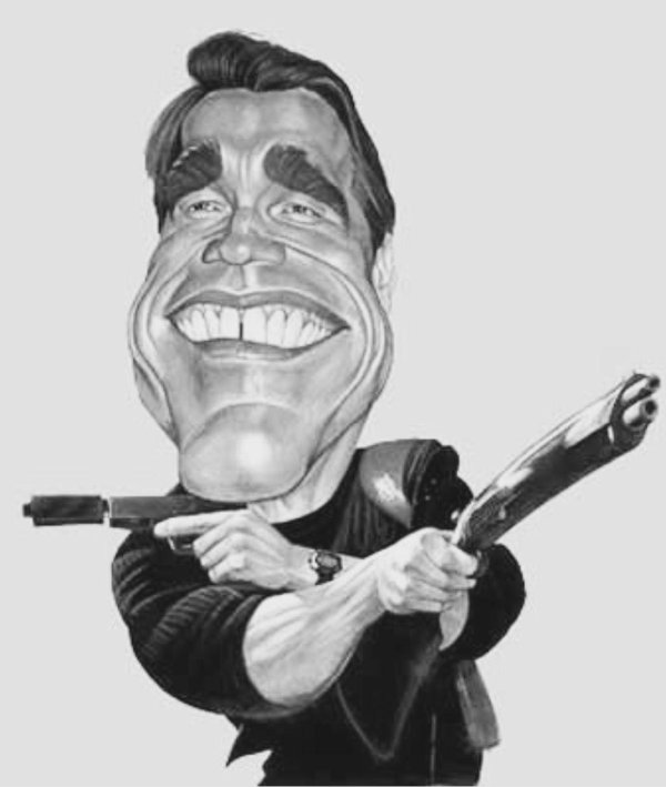 карикатурный арнольд шварценеггер