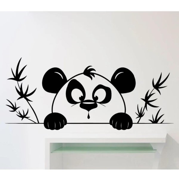 интерьерные наклейки панда