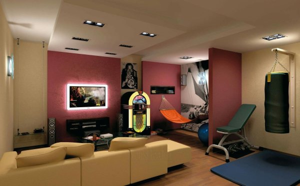 дизайн домашнего спортзала