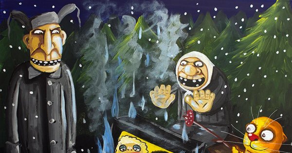 картины васи ложкина