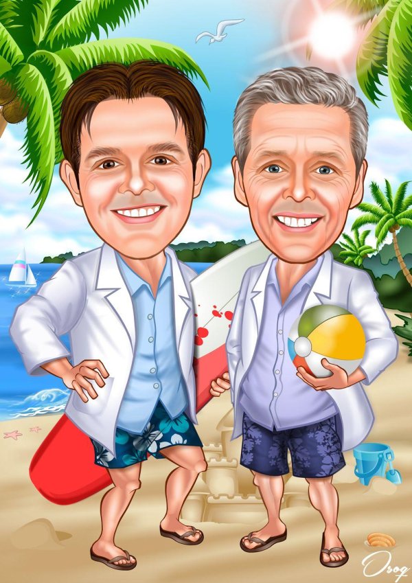 шарж семейный