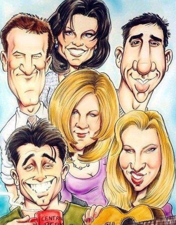 друзья карикатура