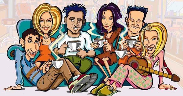 друзья карикатура