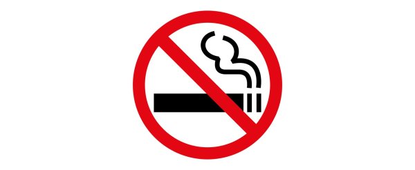 наклейка не курить