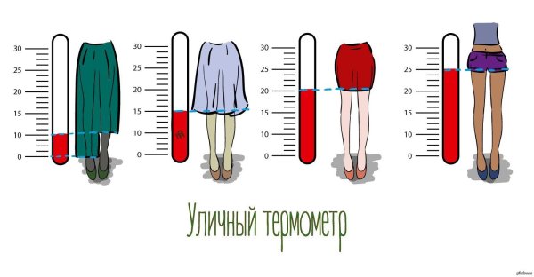 шкала градусника для измерения температуры