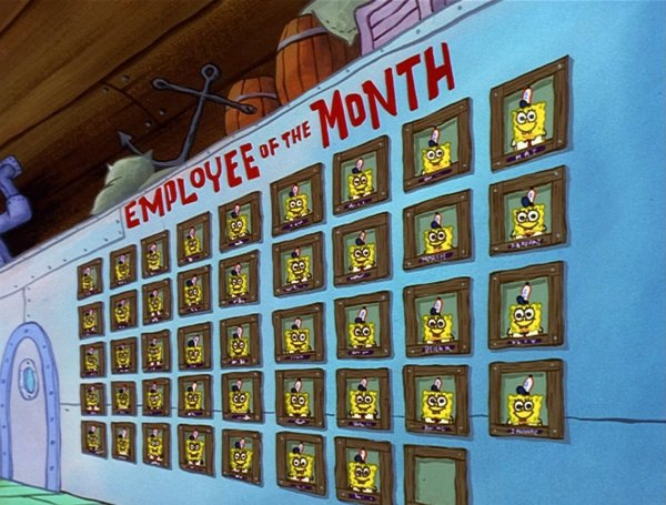 spongebob squarepants employee of the month 2002