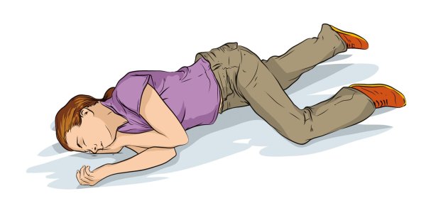 устойчивое боковое положение пострадавшего