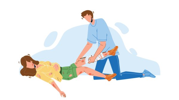 устойчивое положение на боку пострадавшего