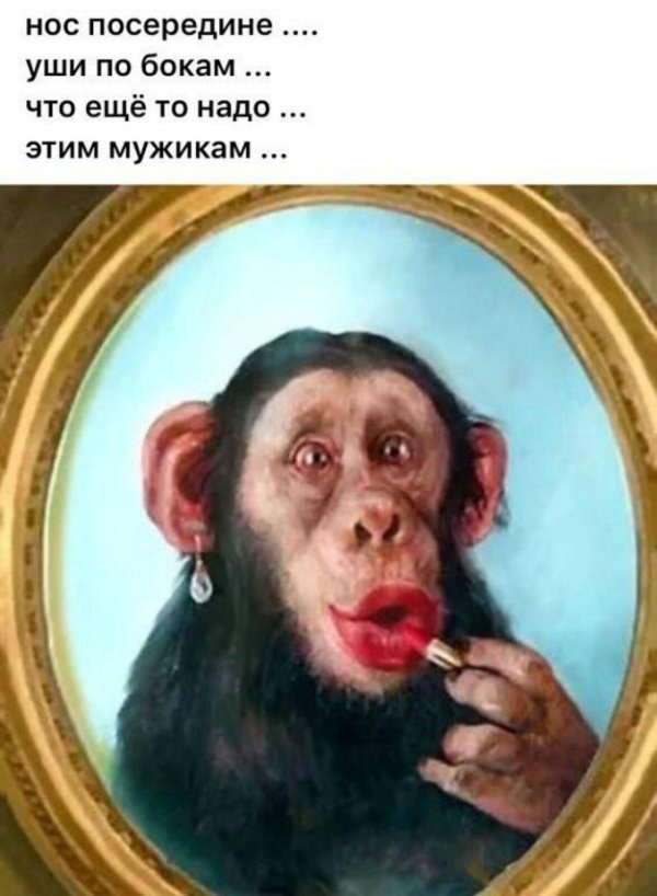 нос посередине уши по бокам что ещё то надо этим мужикам
