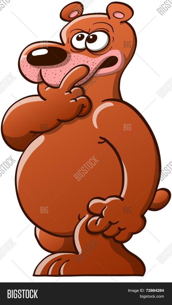 задумчивый медвежонок