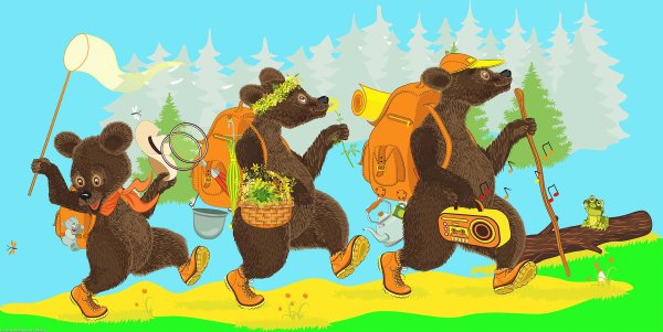 три медведя иллюстрации