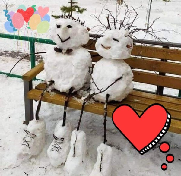 снеговик маленький