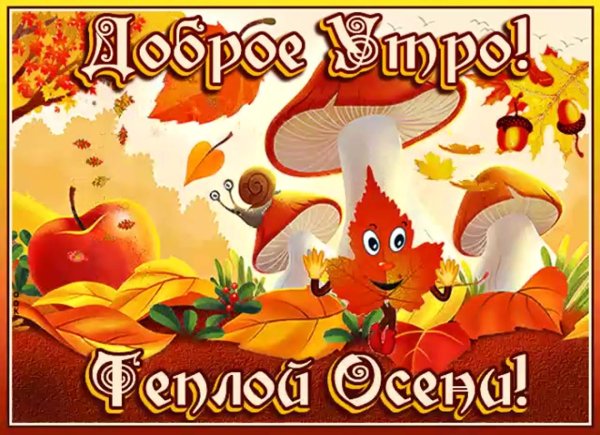 доброе утро осени открытки