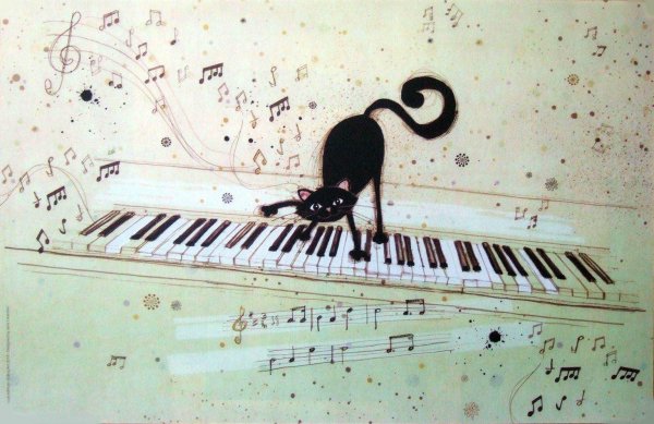 рояль рисунок