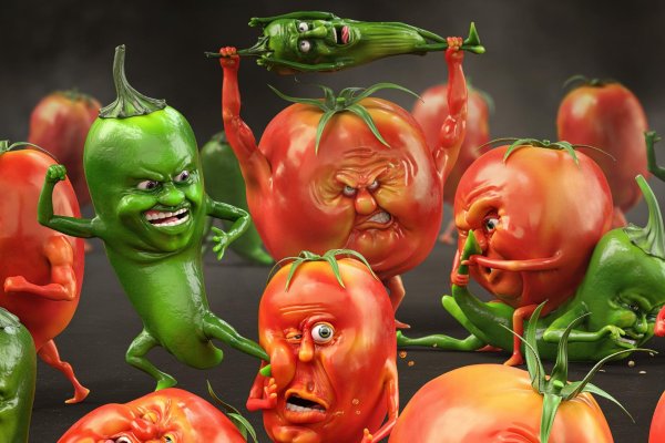 смешной помидор