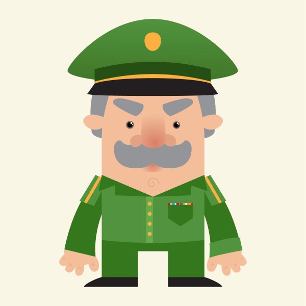 мультяшные офицеры