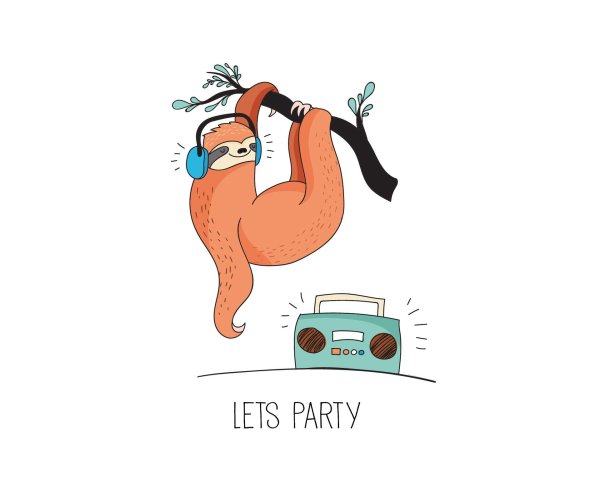 ленивец вектор