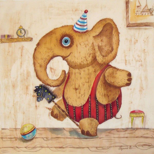 картина слоник