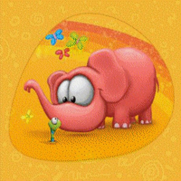 розовые слоники