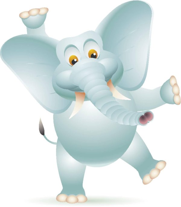 слон мультипликационный