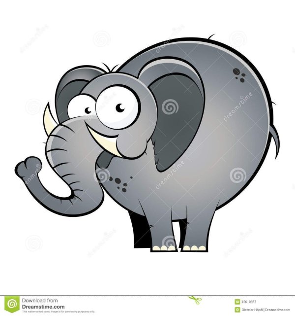 мультяшный слоник