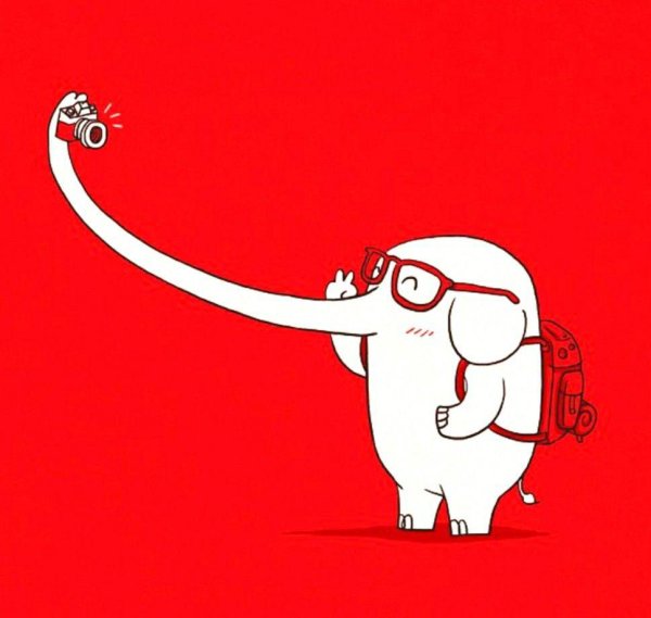 смешные слоники рисунки