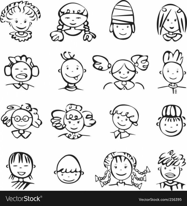 раскраска смешные человечки