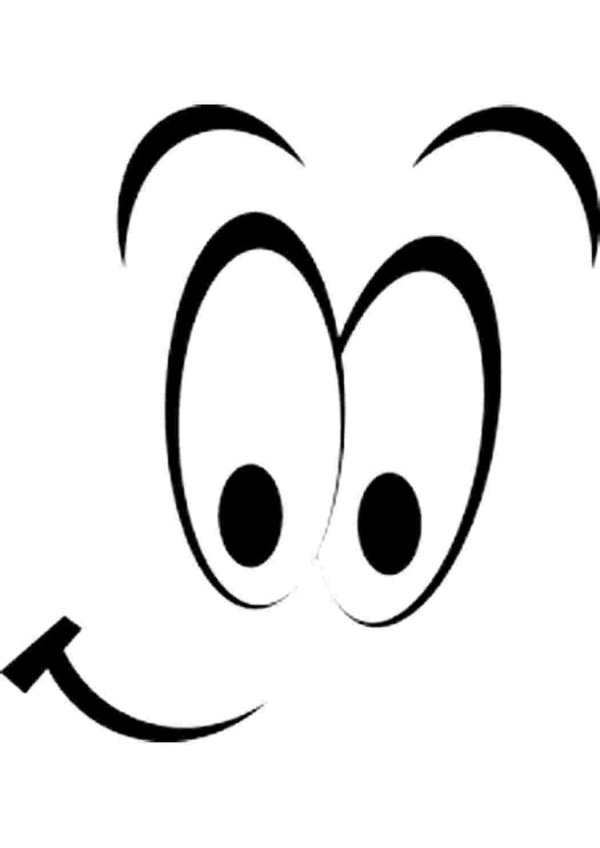 глаза шаблон для вырезания