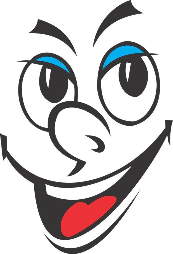 мультяшная улыбка