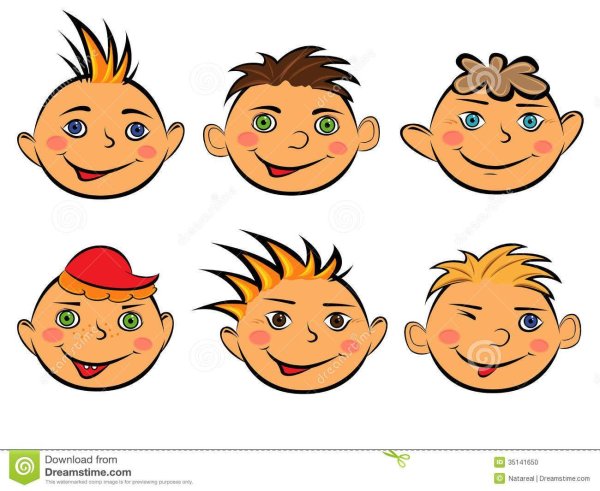 лицо мальчика клипарт