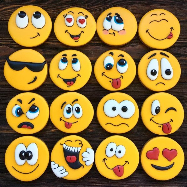 пряники смайлы