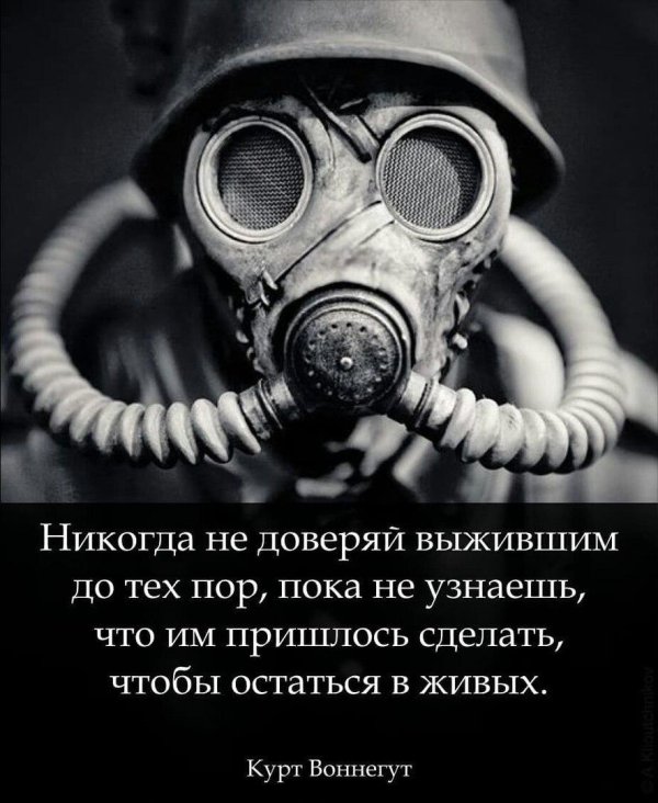 немец в противогазе