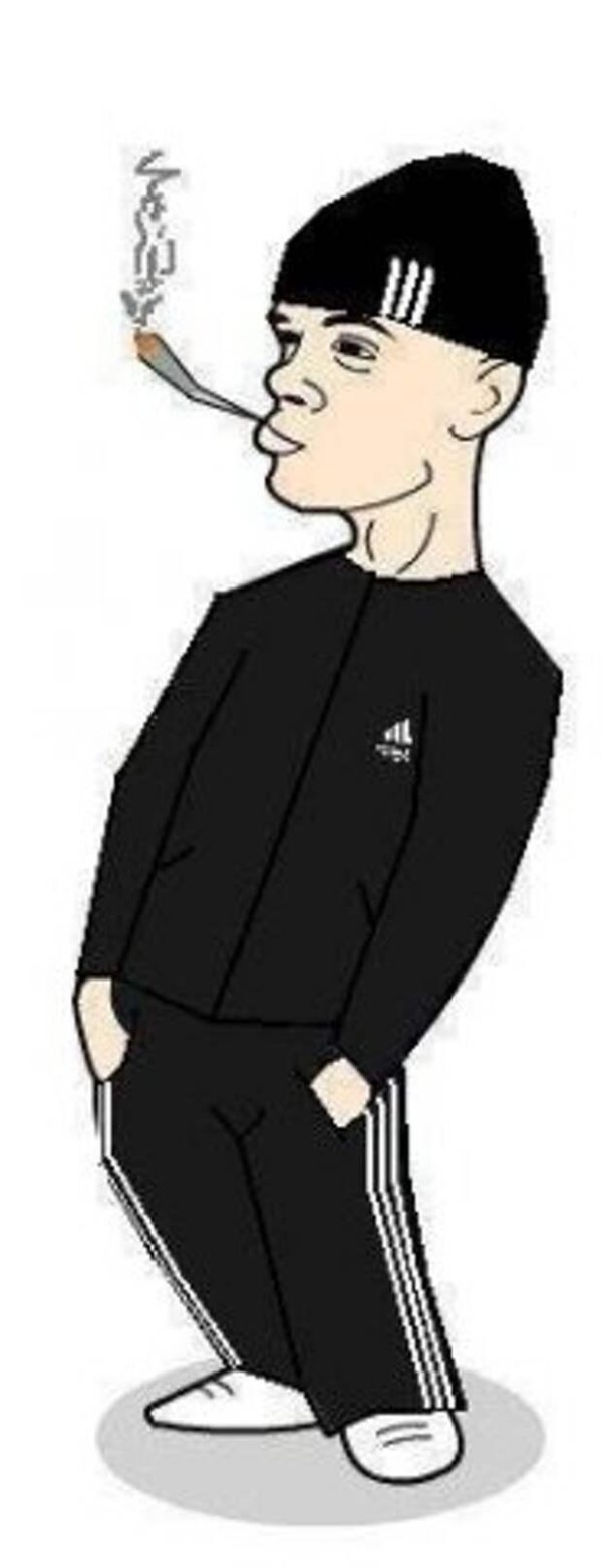 рисунок гопника