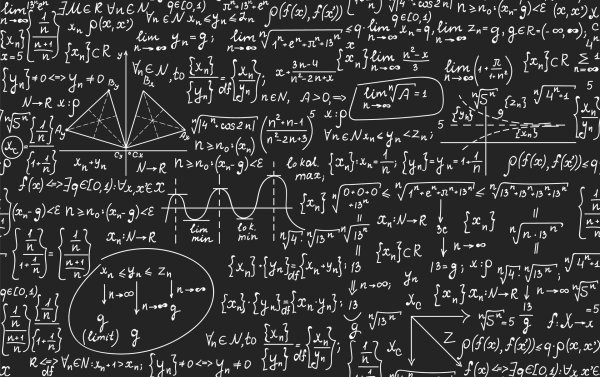 доска с формулами