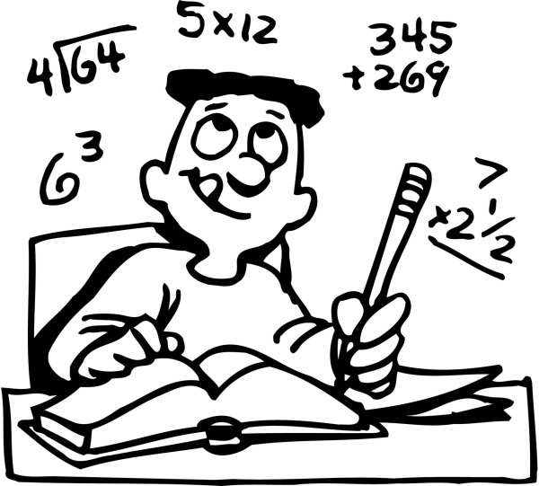 студент раскраска