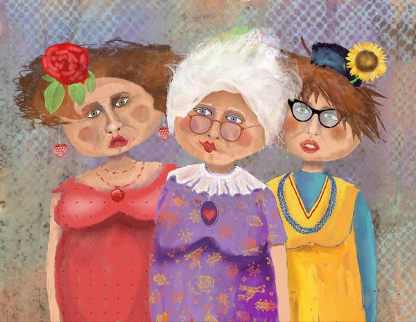 бабушки подружки