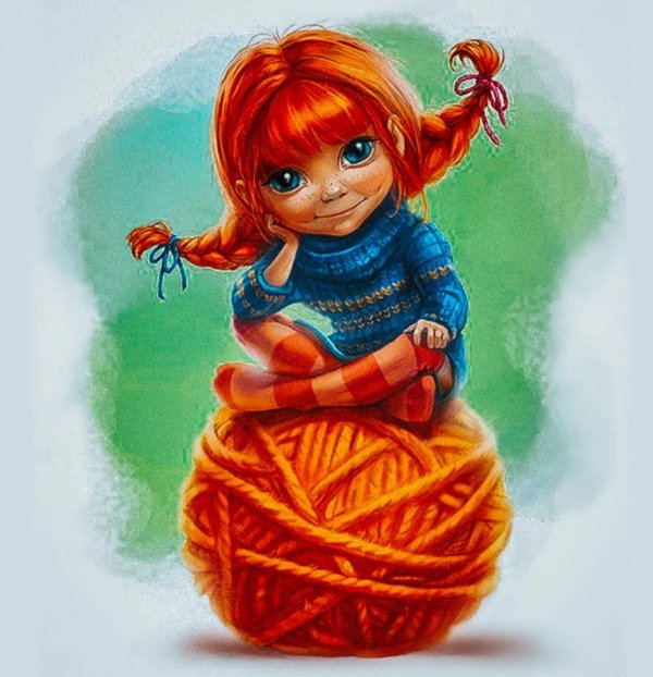 мультяшная девочка