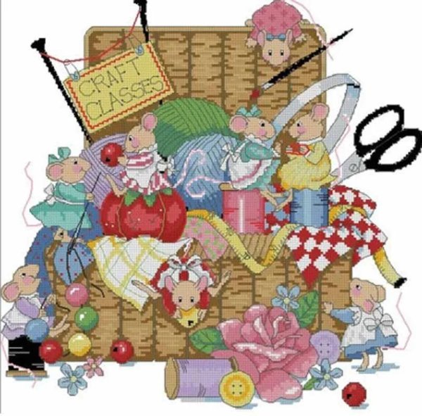 мышки вышивка bothy threads