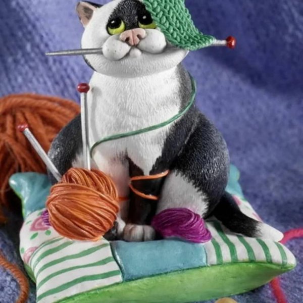 вязаные коты