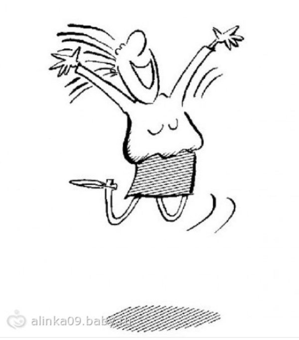 карикатура женщина